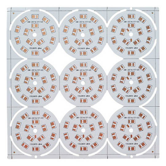 Doppelseitige Leiterplatte auf Aluminiumbasis